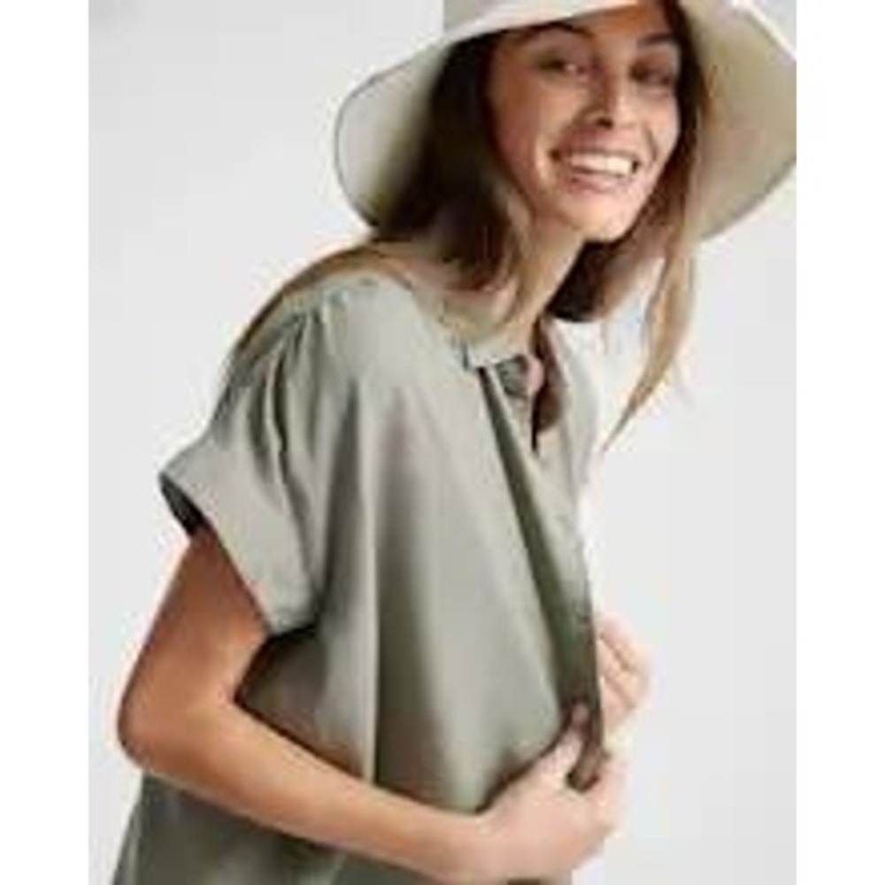 Quince Olive Button Down Shirt
